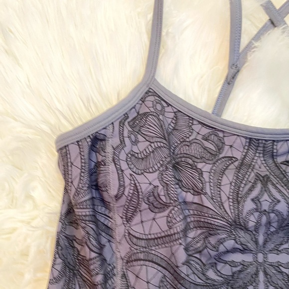 Athleta Grey Razorback Tank - Picture 3 of 5